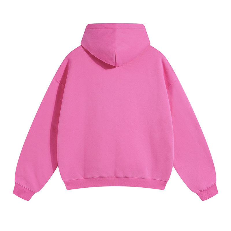 Basic Hoodie Pink aus 100% Baumwolle für Herren und Damen