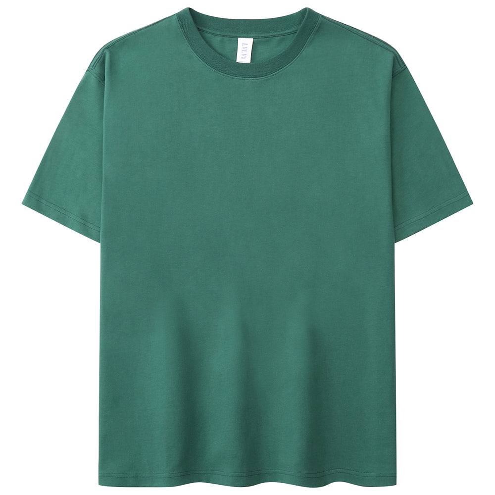 Basic T-Shirt Grün aus 100% Baumwolle für Herren und Damen