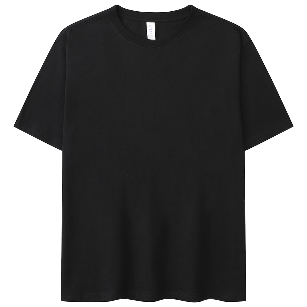 Basic T-Shirt Schwarz aus 100% Baumwolle für Herren und Damen