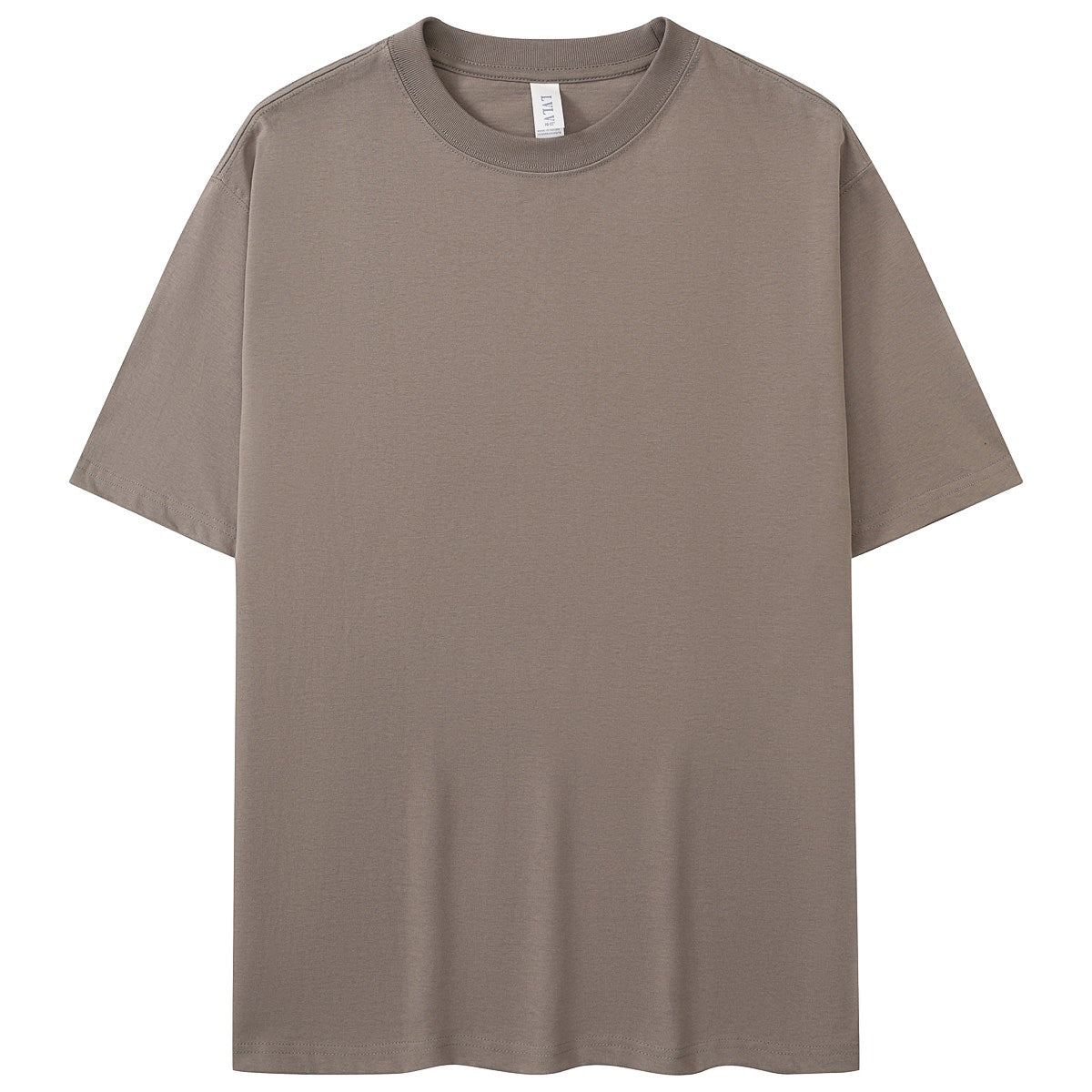 Basic T-Shirt Hell Braun 100% Baumwolle für Herren und Damen