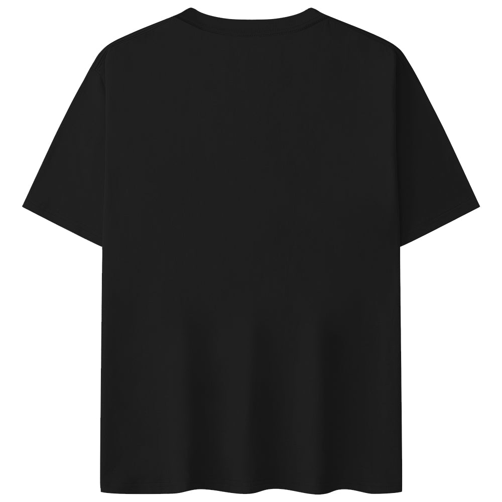 Basic T-Shirt Schwarz aus 100% Baumwolle für Herren und Damen