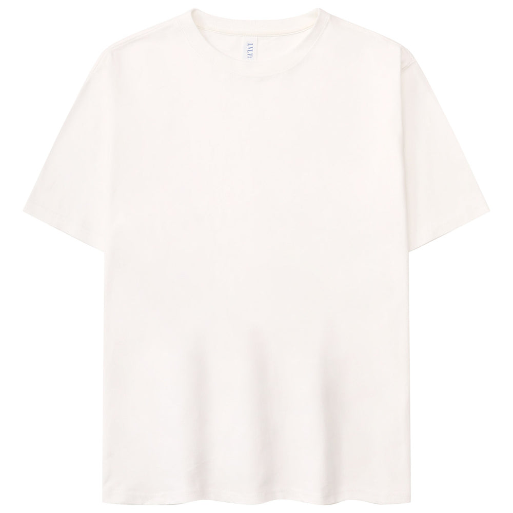 Basic T-Shirt Weiß 100% Baumwolle für Herren und Damen