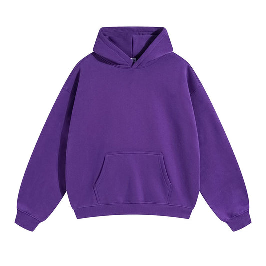 Basic Hoodie Lila aus 100% Baumwolle für Herren und Damen