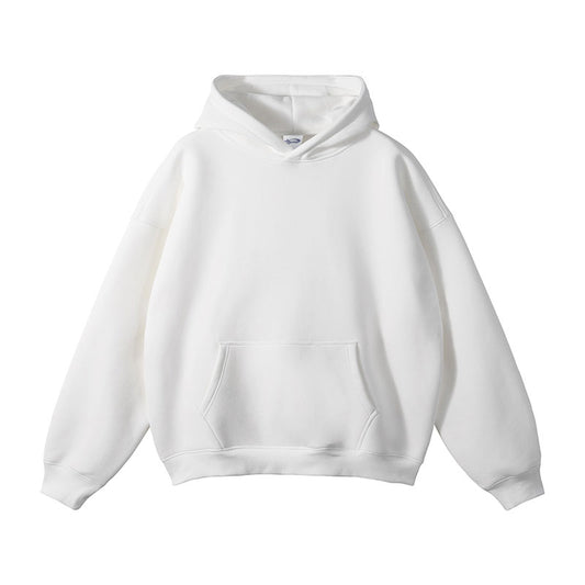 Basic Hoodie Weiß aus 100% Baumwolle für Herren und Damen