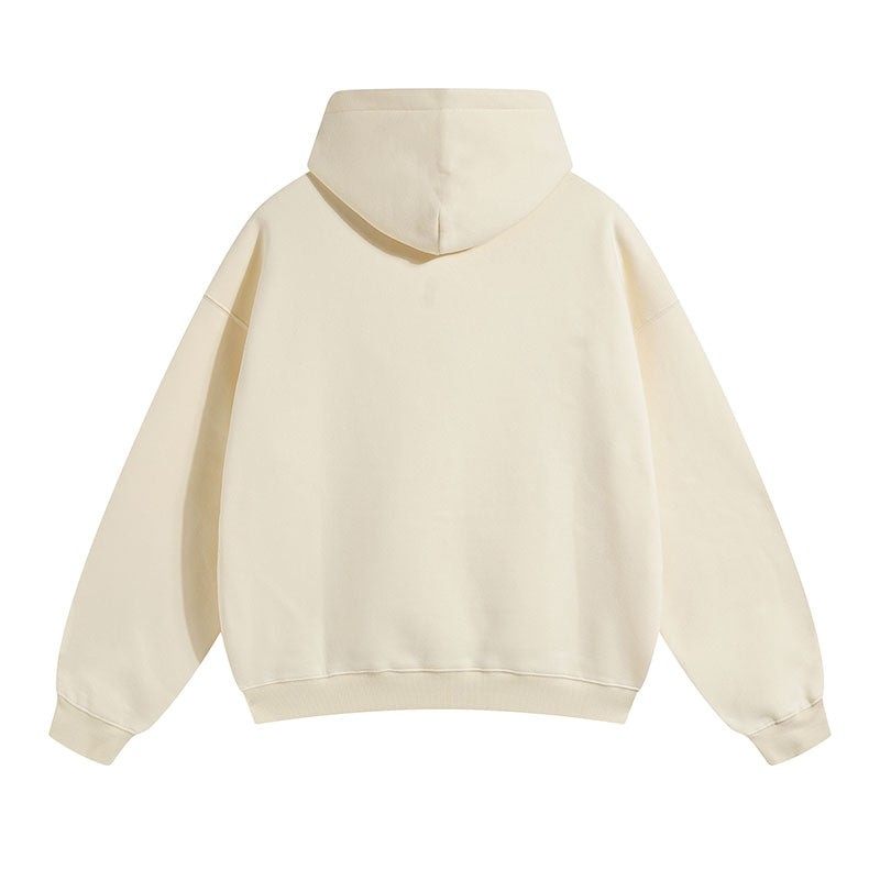 Basic Hoodie Beige aus 100% Baumwolle für Herren und Damen